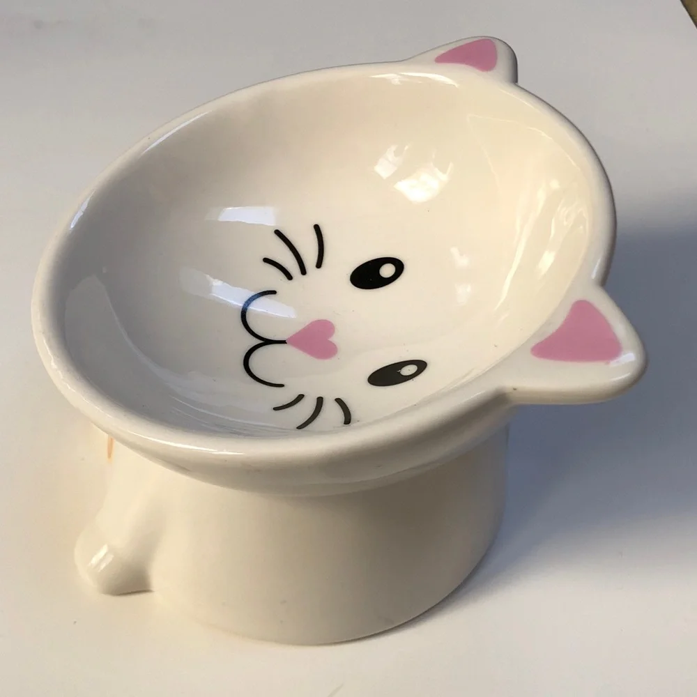 Cute Cat Face Pet Bowl